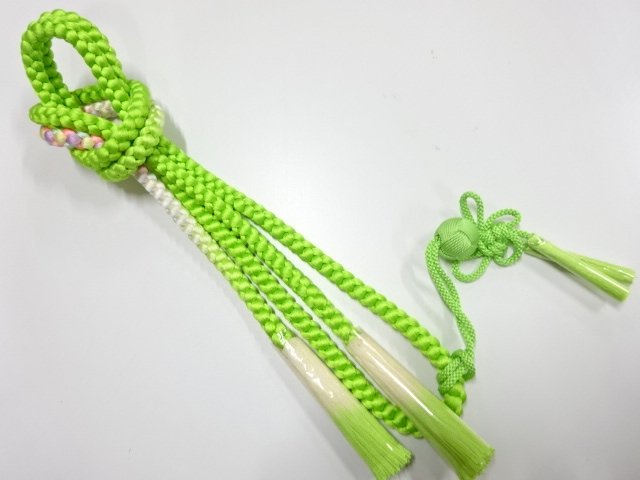 JAPANESE HAND-TIED OBIJIME CORD FOR FURISODE / UNUSED